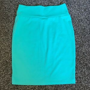 LulaRoe mint green cassie skirt/ Medium